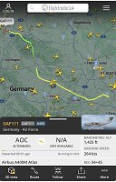 Bild: Gro&szlig;maschine der Bundesluftwaffe unterwegs &uuml;ber Th&uuml;ringen