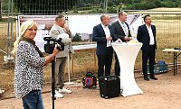 Grundsteinlegung für das "Nest" am Stausee Kelbra Bild: Grundsteinlegung für das "Nest" am Stausee Kelbra