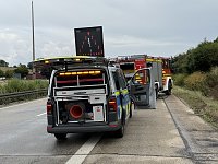 Unfall auf der Autobahn Bild: Unfall auf der Autobahn