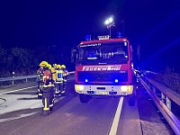 Bild: LKW-Brand auf der A38