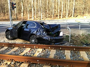 Unfall am Bahn&uuml;bergang