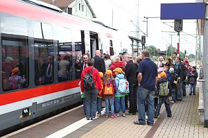 Unterwegs mit dem Zuckertütenzug