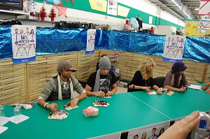 Autogrammstunde beFour in Nordhausen. nnz-City Scout on Tour