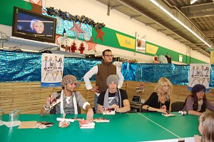 Autogrammstunde beFour in Nordhausen. nnz-City Scout on Tour
