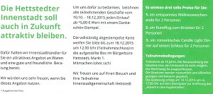 R&uuml;ckseite der Dankesch&ouml;n-Stempelkarte der Hettstedter Innenstadtgemeinschaft. Aufgrund gro&szlig;er Nachfrage ging sie aus. Nachschub ist in Sicht. 