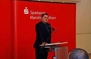 Hettstedts B&uuml;rgermeister, Danny Kavalier, hielt die Festrede zum Neujahrsempfang.
