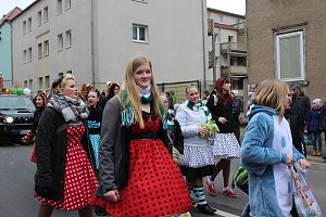 N&auml;rrinnen und Narren trotzen Wetter (1)
