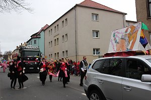 N&auml;rrinnen und Narren trotzen Wetter (1)