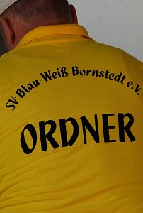 Machten ihre Sache super und ernteten von den Festivalbesuchern daf&uuml;r viel Lob: die Helfer vom Bornstedter Sportverein.