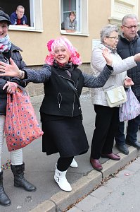 N&auml;rrinnen und Narren ziehen durch die Stadt (2)