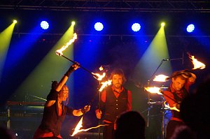 See in Flammen