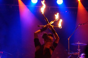 See in Flammen