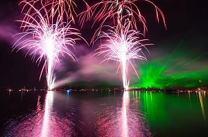 See in Flammen