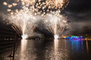 See in Flammen