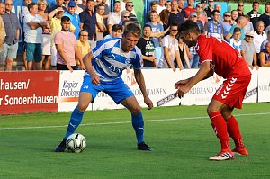 Wacker Nordhausen mit ersten Sieg in einem Heimspiel. 3:0 gegen Meuselwitz im ersten Thüringen-Derby der Saison