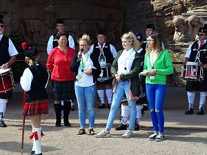 Barbarossa Pipers & Drums am Kyffhäuser