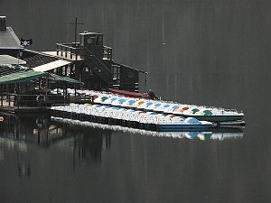 Wenig Wasser in der Talsperre