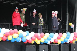 Rosenmontag auf dem Markt Sondershausen