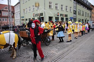 Rosenmontag auf dem Markt Sondershausen