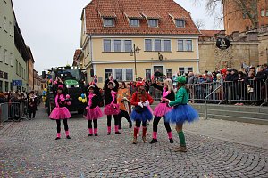 Rosenmontag auf dem Markt Sondershausen