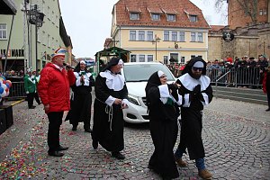 Rosenmontag auf dem Markt Sondershausen