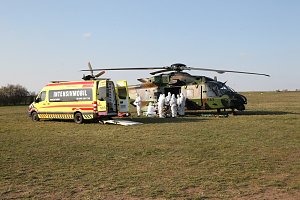 Corona-Patienten eingeflogen