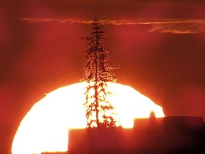 Sonnenuntergang in der Windl&uuml;cke