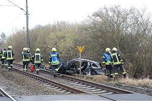 Unfall am Bahnübergang