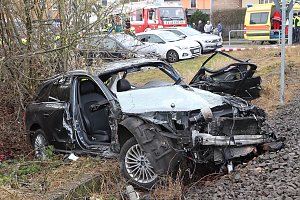 Unfall am Bahnübergang