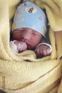 Julien Graf, ganzer Stolz von Jennifer und André Graf