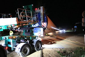 Schwerlasttransport mit Windr&auml;dern