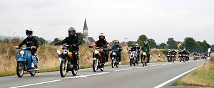 Ausfahrt der MZ und Simson-Freunde