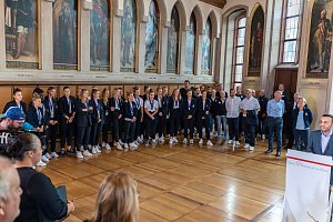 Empfang der Nationalmannschaft in Frankfurt