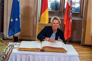 Empfang der Nationalmannschaft in Frankfurt