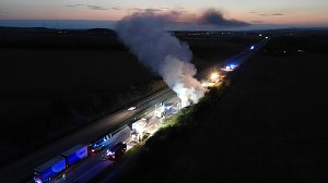 Schwerer Unfall auf der A 38