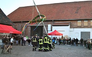 Maibaum in Kelbra gesetzt