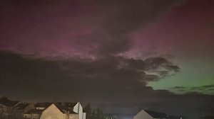 Polarlichter &uuml;ber Bleicherode