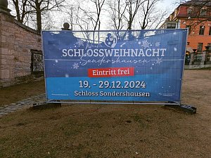 Peter unterwegs auf der Schlossweihnacht in Sondershausen