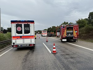 Unfall auf der Autobahn