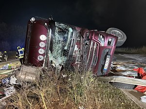 LKW-Unfall auf der Autobahn 38