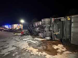 LKW-Unfall auf der Autobahn 38
