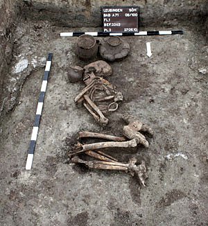Ausgrabungen Leubingen (Foto: Landesamt f&uuml;r Denkmalspflege)