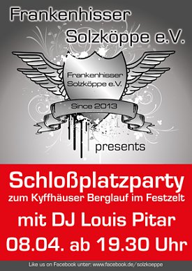 Bild: Schlossplatz-Party zum Kyffh&auml;user-Berglauf