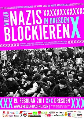 Bild: Aufruf des B&uuml;ndnisses "Dresden-Nazifrei"