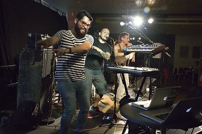 Es ging hoch her beim Konzert von La Cuneta Son Machine im Panorama-Museum Bad Frankenhausen. (Foto: Fred B&ouml;hme/Panorama-Museum)