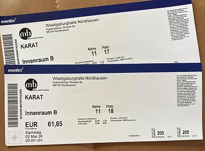 Karat-Tickets (Foto: )