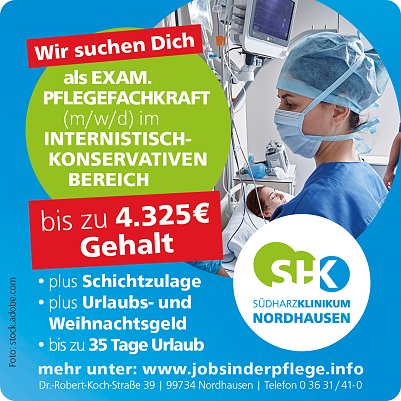 S&uuml;dharz Klinikum Nordhausen (Foto: SHK)