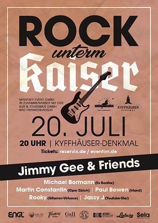 Bild: Jimmy Gee rockt am Kyffh&auml;userdenkmal