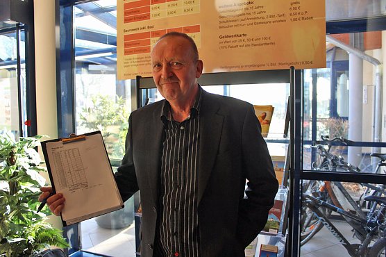 2 Millionste Besucher in der Kyffh&auml;user-Therme begr&uuml;&szlig;t! (Foto: Karl-Heinz Herrmann)