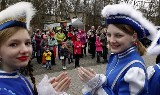 Super Stimmung am Edeka Gabriel in Mansfeld. (Foto: Klaus Winterfeld)